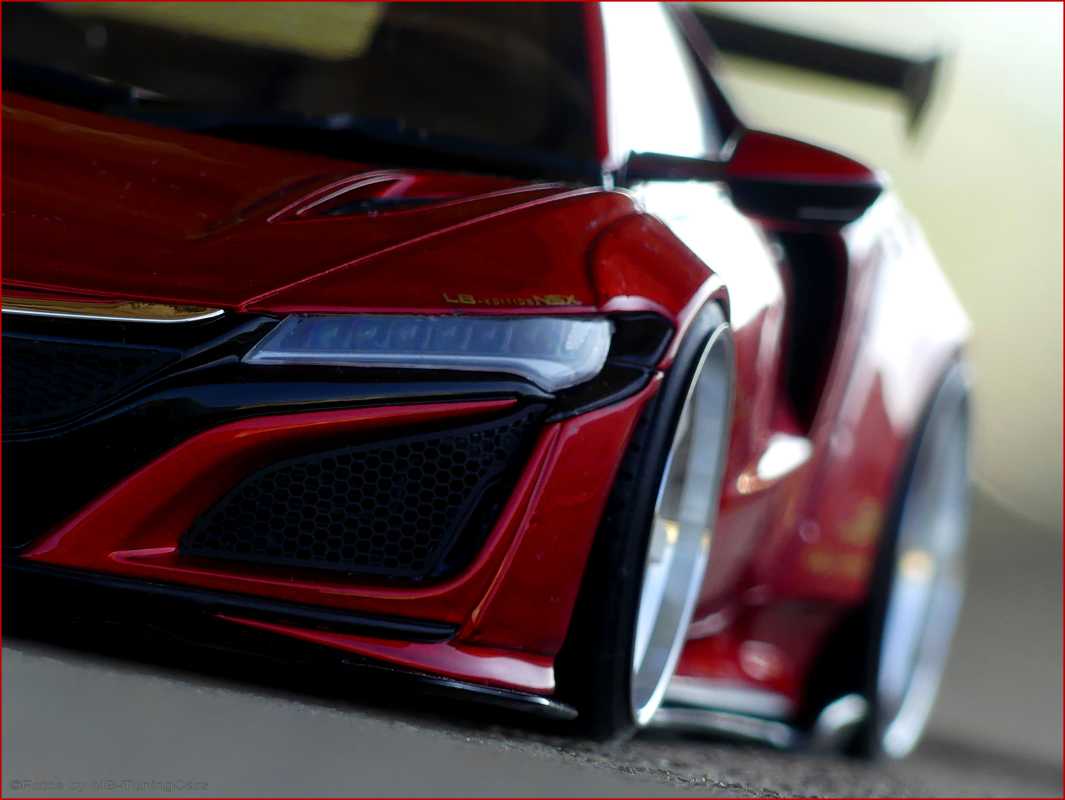 1:18 Honda NSX Liberty Walk LB Performance - Candy Rot - Breitbau inkl. OVP